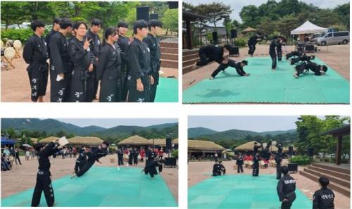 경찰경호학전공, 충남 아산 외암민속마을 경호무도 정기공연 진행