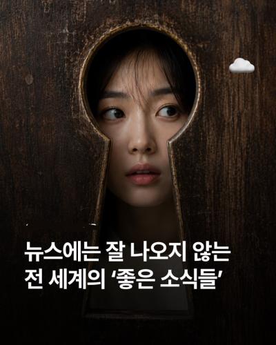 뉴스에는 잘 나오지 않은 전 세계의'좋은 소식들'