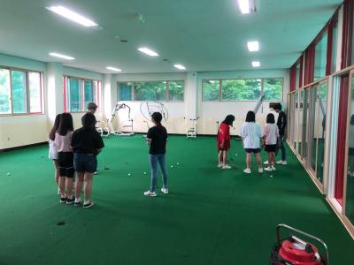 군북초등학교 학생을 위한 골프 