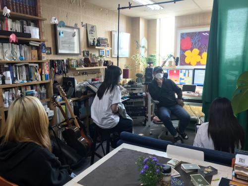 음원제작 과정을 배우는 '스튜디오 테크놀로지 ' 수업입니다.