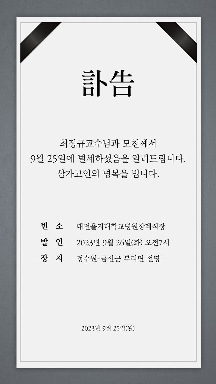 최정규교수님